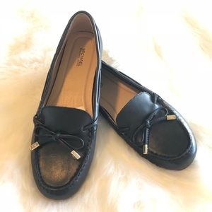 NWT Michael Kors Black Leather Loafers
